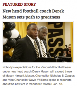 Vanderbilt news headline