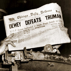Dewey Defeats Truman headline