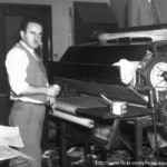 Printing press, ca. 1930s